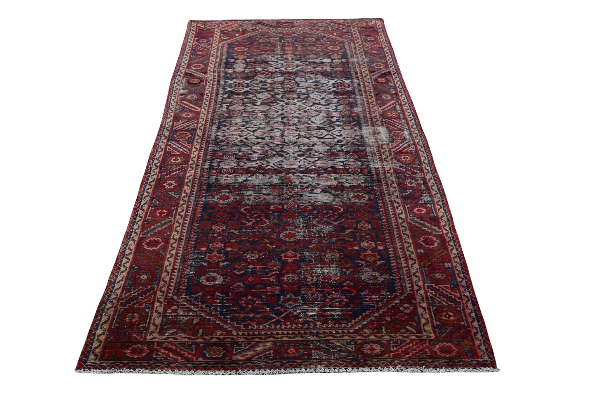 3x10 Antique Handmade Turkish Rug | Hand knotted Rug | Vintage Anatolian Rug | Runner Rug for Bedroom, Living Room, and Kitchen Rug - SHR11