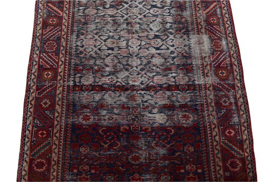 3x10 Antique Handmade Turkish Rug | Hand knotted Rug | Vintage Anatolian Rug | Runner Rug for Bedroom, Living Room, and Kitchen Rug - SHR11