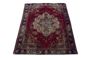 4x6 Antique Handmade Turkish Rug | Hand knotted Rug | Vintage Anatolian Rug | Area Rug for Bedroom, Living Room Rug, and Kitchen Rug - SHR15