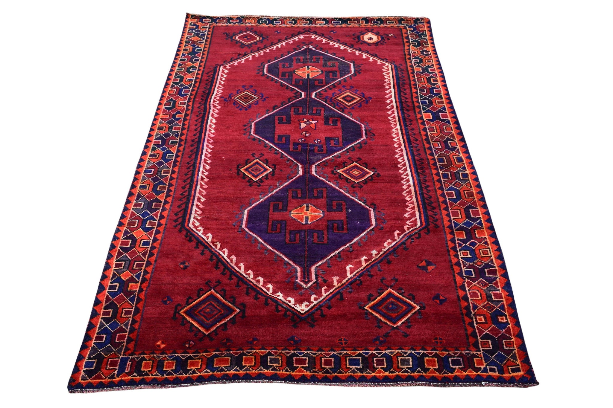 5x8 Antique Handmade Turkish Rug | Hand knotted Rug | Vintage Anatolian Rug | Area Rug for Bedroom, Living Room Rug, and Kitchen Rug - SHR21