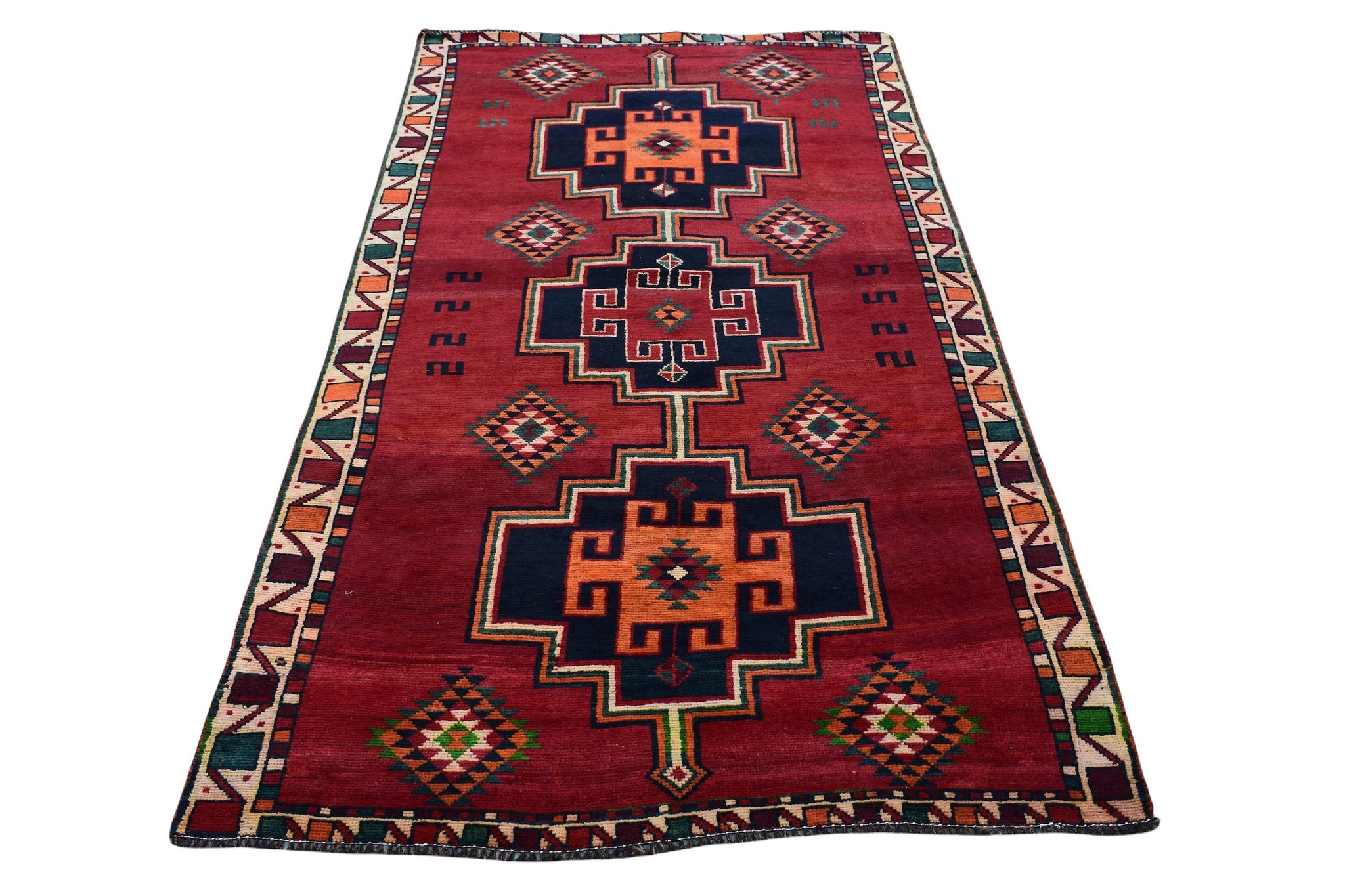 5x9 Antique Handmade Turkish Rug | Hand knotted Rug | Vintage Anatolian Rug | Area Rug for Bedroom, Living Room Rug, and Kitchen Rug - SHR30