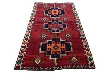 5x9 Antique Handmade Turkish Rug | Hand knotted Rug | Vintage Anatolian Rug | Area Rug for Bedroom, Living Room Rug, and Kitchen Rug - SHR30