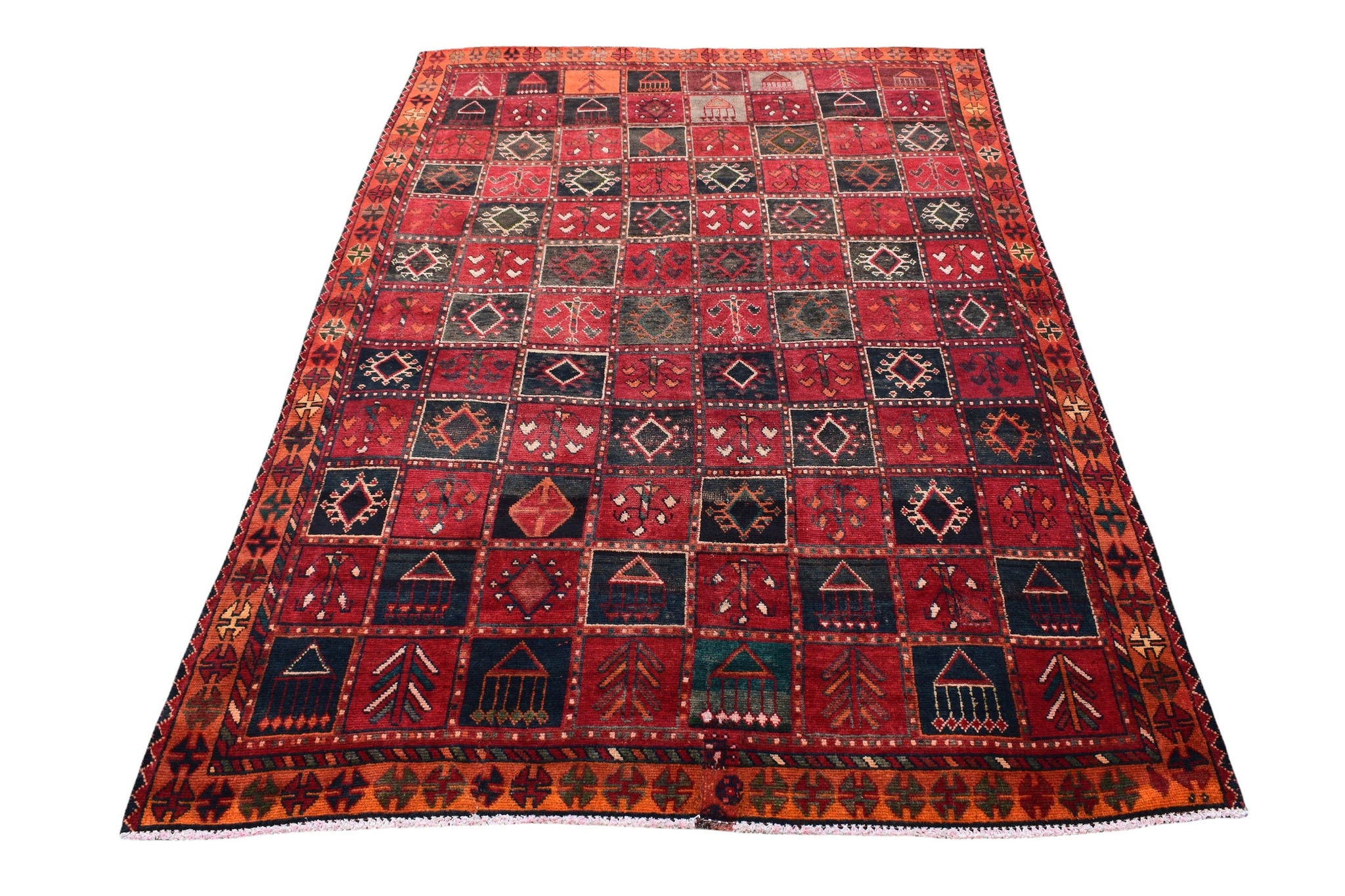 6x9 Antique Handmade Turkish Rug | Hand knotted Rug | Vintage Anatolian Rug | Area Rug for Bedroom, Living Room Rug, and Kitchen Rug - SHR34