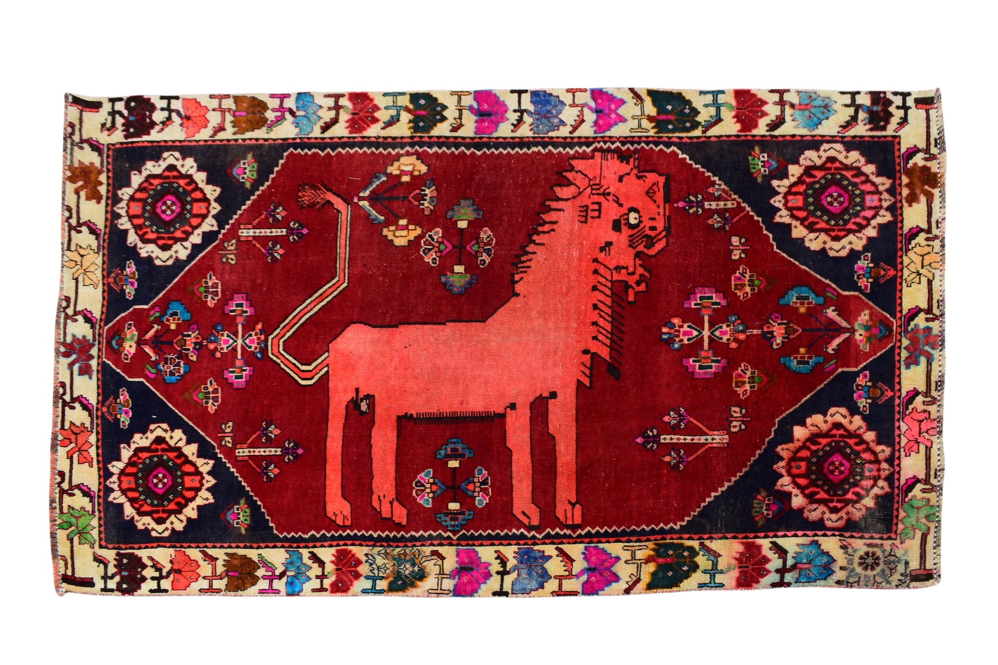 4x6 Antique Handmade Turkish Rug | Hand knotted Rug | Vintage Anatolian Rug | Area Rug for Bedroom, Living Room Rug, and Kitchen Rug - SHR45