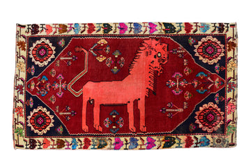 4x6 Antique Handmade Turkish Rug | Hand knotted Rug | Vintage Anatolian Rug | Area Rug for Bedroom, Living Room Rug, and Kitchen Rug - SHR45