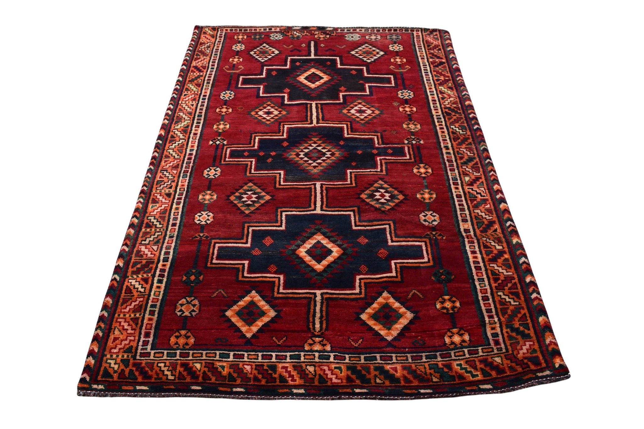 5x8 Antique Handmade Turkish Rug | Hand knotted Rug | Vintage Anatolian Rug | Area Rug for Bedroom, Living Room Rug, and Kitchen Rug - SHR73