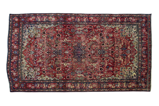 6x10 Antique Handmade Turkish Rug | Hand knotted Rug | Vintage Anatolian Rug | Area Rug for Bedroom, Living Room Rug, & Kitchen Rug - SHR95