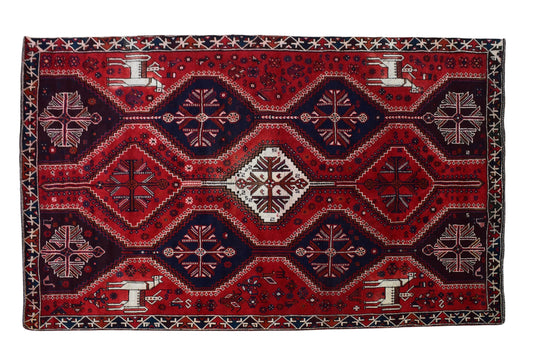 7x9 Antique Handmade Turkish Rug | Hand knotted Rug | Vintage Anatolian Rug | Area Rug for Bedroom, Living Room Rug, & Kitchen Rug - SHR100