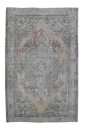 6X9 Handmade Vintage Turkish Oushak Area Rug – Oriental Grey