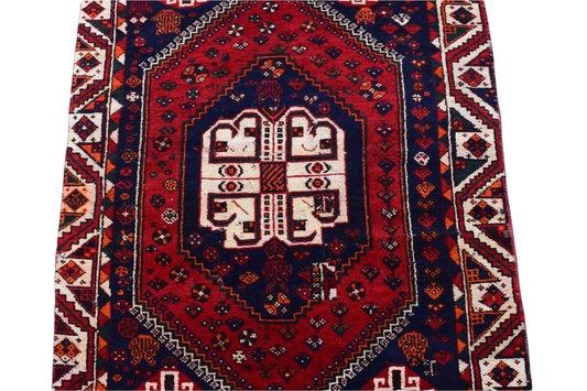 3x6 Antique Handmade Turkish Rug | Hand knotted Rug | Vintage Anatolian Rug | Area Rug for Bedroom, Living Room Rug, and Kitchen Rug - SHR04