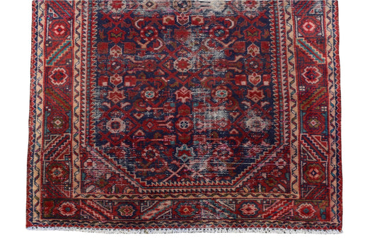 3x10 Antique Handmade Turkish Rug | Hand knotted Rug | Vintage Anatolian Rug | Runner Rug for Bedroom, Living Room, and Kitchen Rug - SHR11