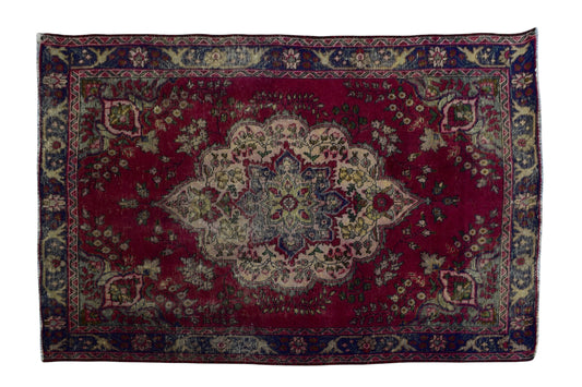 4x6 Antique Handmade Turkish Rug | Hand knotted Rug | Vintage Anatolian Rug | Area Rug for Bedroom, Living Room Rug, and Kitchen Rug - SHR15