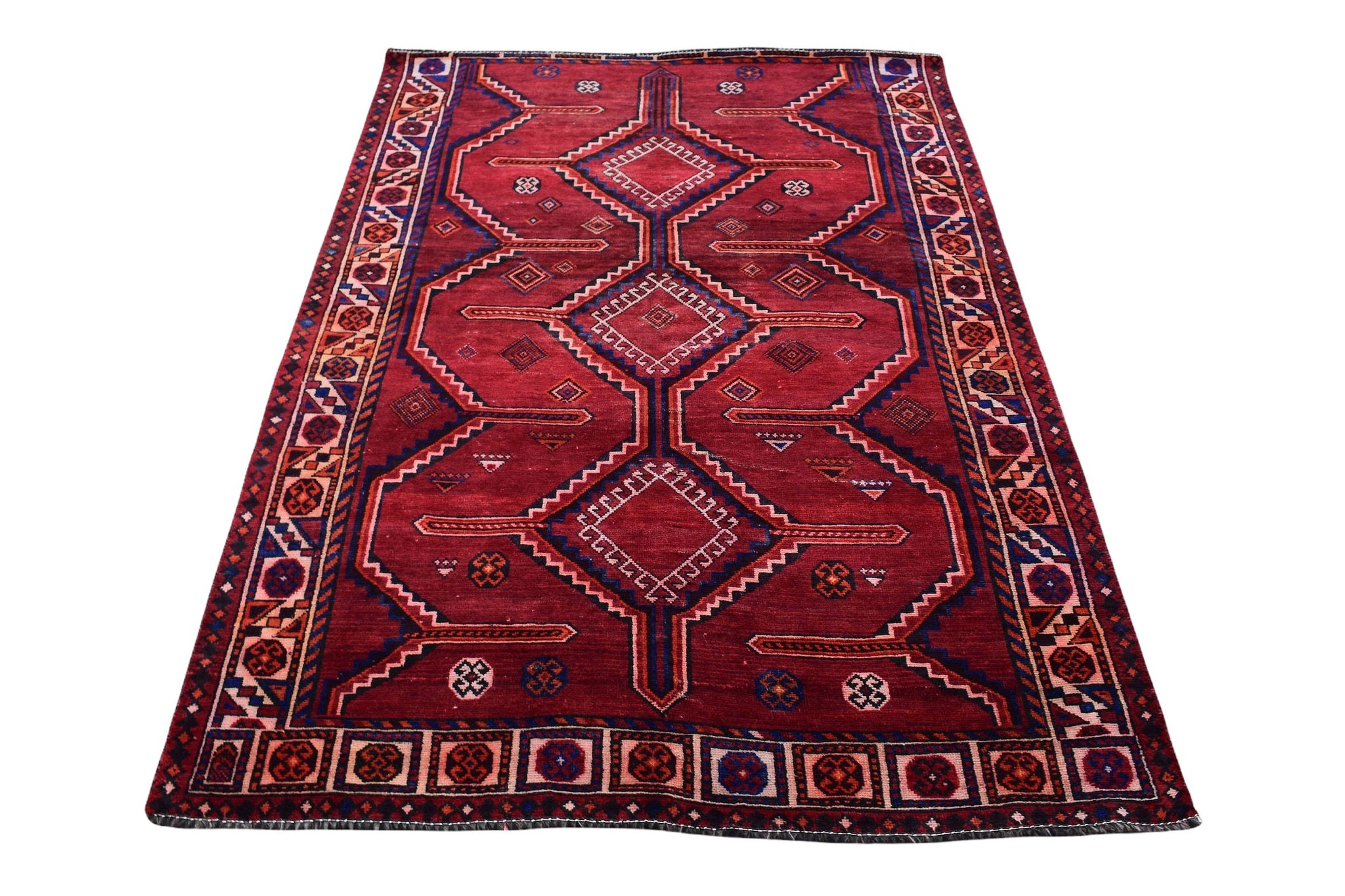 5x8 Antique Handmade Turkish Rug | Hand knotted Rug | Vintage Anatolian Rug | Area Rug for Bedroom, Living Room Rug, and Kitchen Rug - SHR18