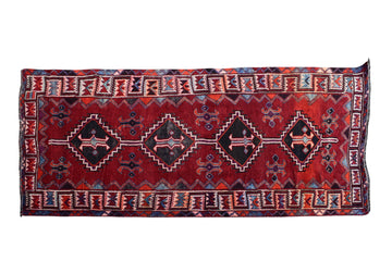 4x8 Antique Handmade Turkish Rug | Hand knotted Rug | Vintage Anatolian Rug | Area Rug for Bedroom, Living Room Rug, and Kitchen Rug - SHR28