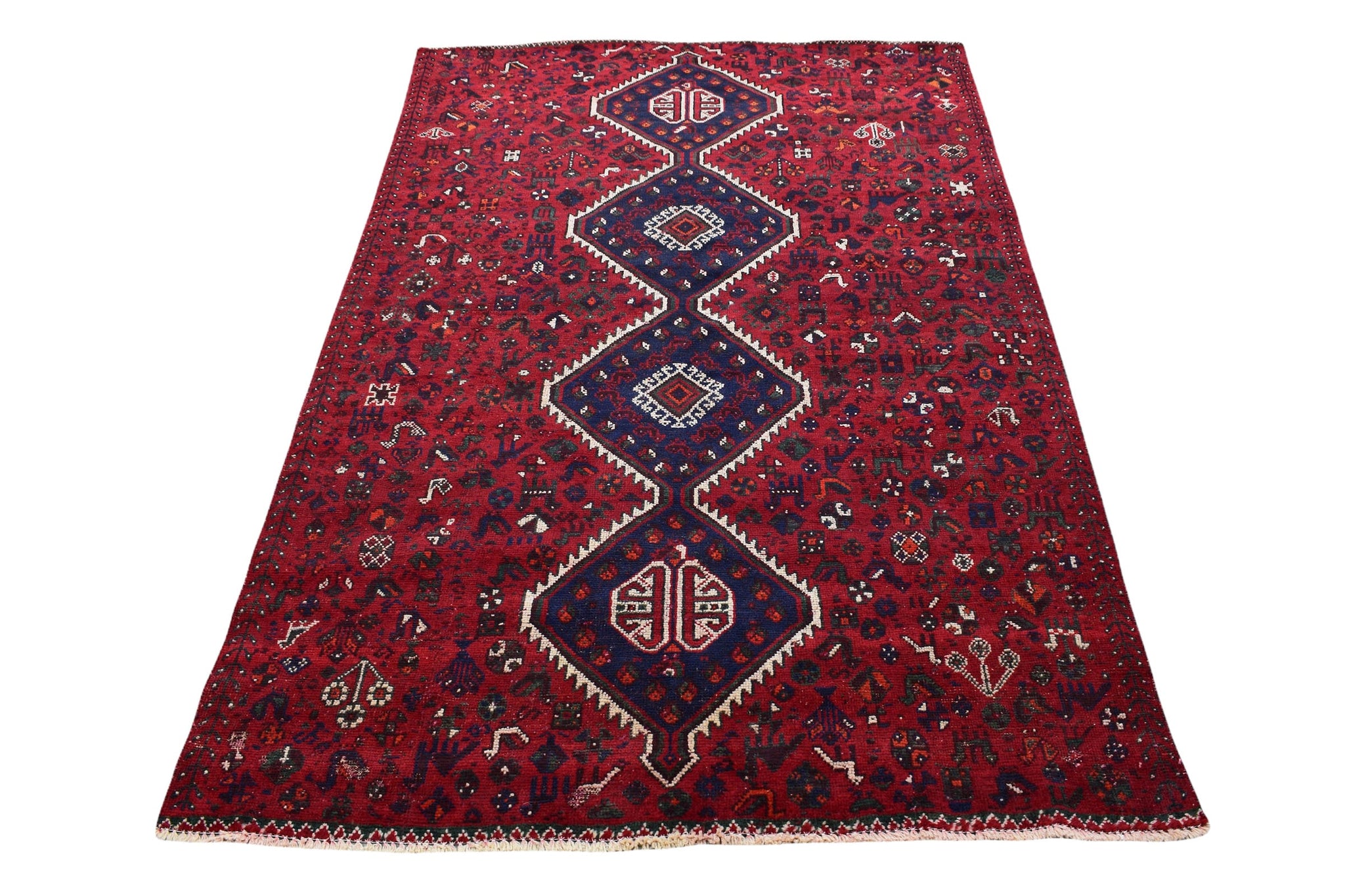 6x8 Antique Handmade Turkish Rug | Hand knotted Rug | Vintage Anatolian Rug | Area Rug for Bedroom, Living Room Rug, and Kitchen Rug - SHR35