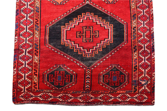 4x9 Antique Handmade Turkish Rug | Hand knotted Rug | Vintage Anatolian Rug | Area Rug for Bedroom, Living Room Rug, and Kitchen Rug - SHR40