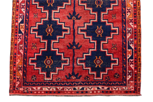 4x9 Antique Handmade Turkish Rug | Hand knotted Rug | Vintage Anatolian Rug | Area Rug for Bedroom, Living Room Rug, and Kitchen Rug - SHR44