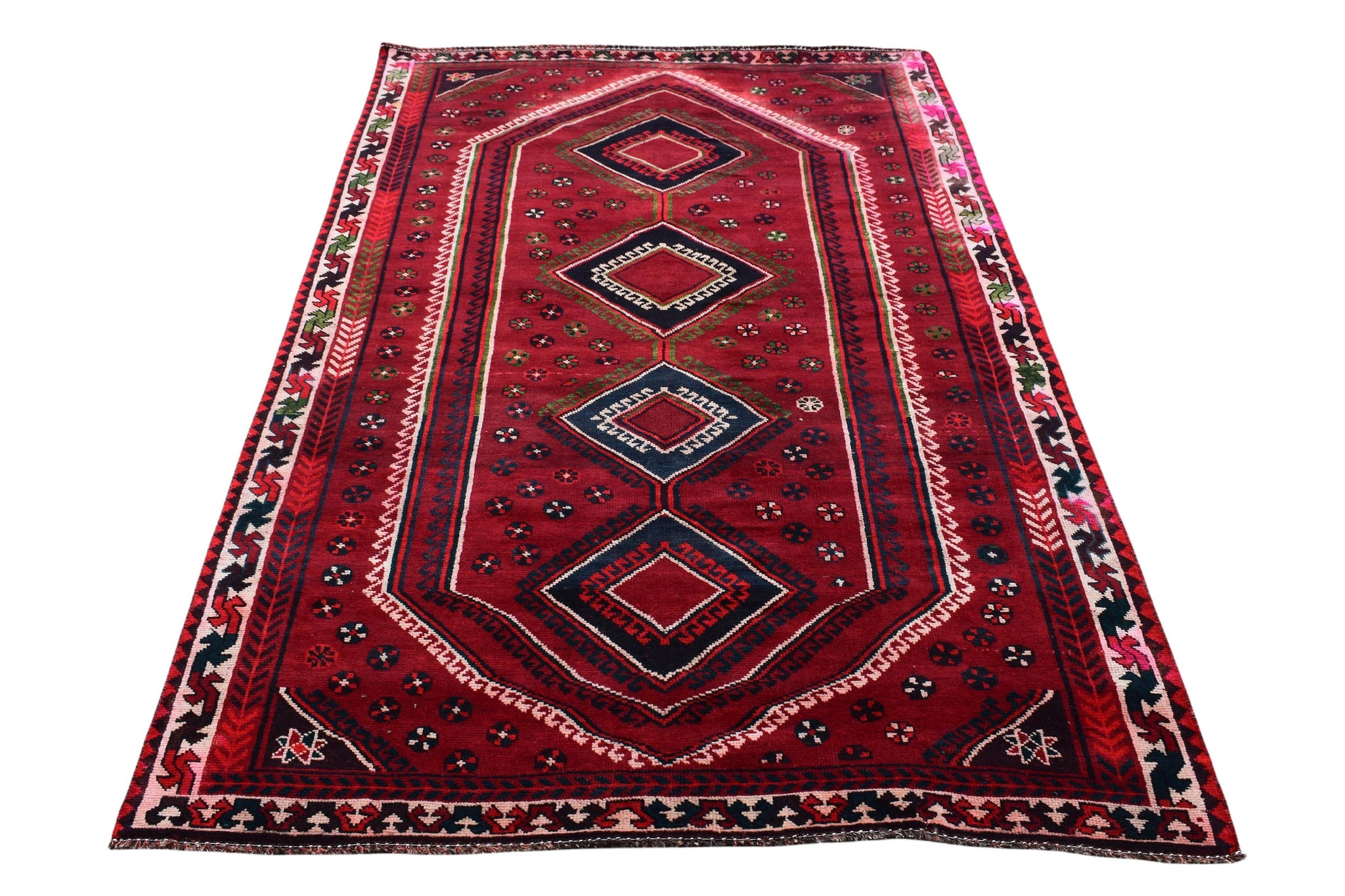 5x9 Antique Handmade Turkish Rug | Hand knotted Rug | Vintage Anatolian Rug | Area Rug for Bedroom, Living Room Rug, and Kitchen Rug - SHR75