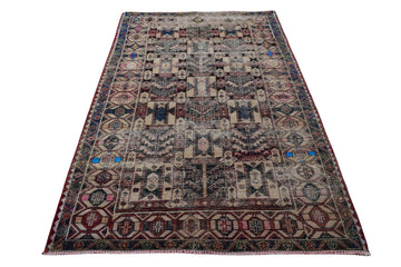5x9 Antique Handmade Turkish Rug | Hand knotted Rug | Vintage Anatolian Rug | Area Rug for Bedroom, Living Room Rug, and Kitchen Rug - SHR78