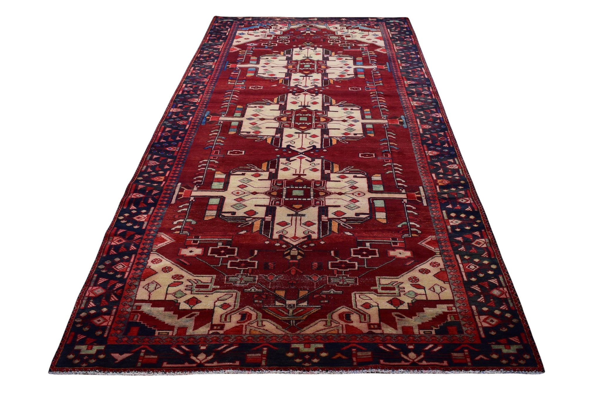 5x13 Antique Handmade Turkish Rug | Hand knotted Rug | Vintage Anatolian Rug | Area Rug for Bedroom, Living Room Rug, & Kitchen Rug - SHR88