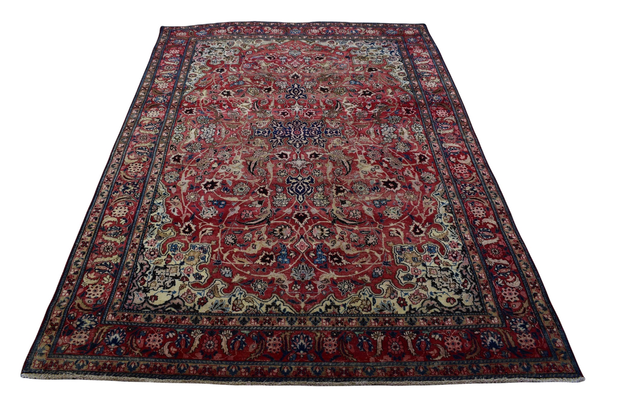 6x10 Antique Handmade Turkish Rug | Hand knotted Rug | Vintage Anatolian Rug | Area Rug for Bedroom, Living Room Rug, & Kitchen Rug - SHR95