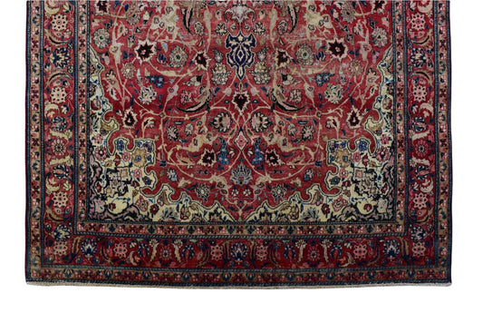 6x10 Antique Handmade Turkish Rug | Hand knotted Rug | Vintage Anatolian Rug | Area Rug for Bedroom, Living Room Rug, & Kitchen Rug - SHR95