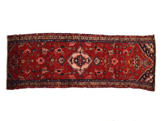 3x9 Antique Handmade Turkish Rug | Hand knotted Rug | Vintage Anatolian Rug | Runner Rug for Bedroom, Living Room, and Kitchen Rug - SHR188