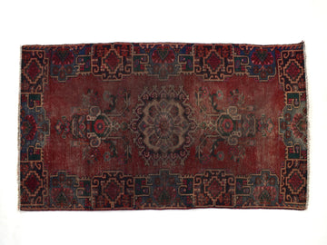 4x7 Antique Handmade Turkish Rug | Hand knotted Rug | Vintage Anatolian Rug | Area Rug for Bedroom, Living Room Rug, and Kitchen Rug-SHR196