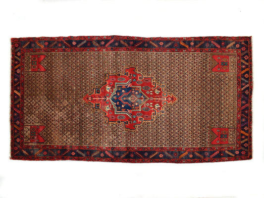 5x10 Antique Handmade Turkish Rug | Hand knotted Rug | Vintage Anatolian Rug | Area Rug for Bedroom, Living Room Rug, and Kitchen Rug-SHR244