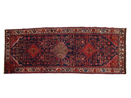 4x12 Antique Handmade Turkish Rug | Hand knotted Rug | Vintage Anatolian Rug | Area Rug for Bedroom, Living Room Rug, and Kitchen Rug-SHR246