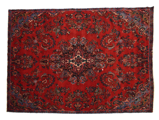 5x8 Antique Handmade Turkish Rug | Hand knotted Rug | Vintage Anatolian Rug | Area Rug for Bedroom, Living Room Rug, and Kitchen Rug-SHR259