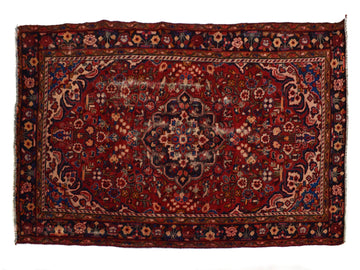 5x9 Antique Handmade Turkish Rug | Hand knotted Rug | Vintage Anatolian Rug | Area Rug for Bedroom, Living Room Rug, and Kitchen Rug-SHR275