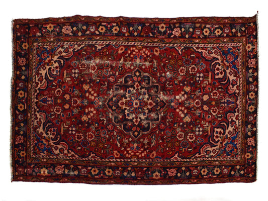 5x9 Antique Handmade Turkish Rug | Hand knotted Rug | Vintage Anatolian Rug | Area Rug for Bedroom, Living Room Rug, and Kitchen Rug-SHR275