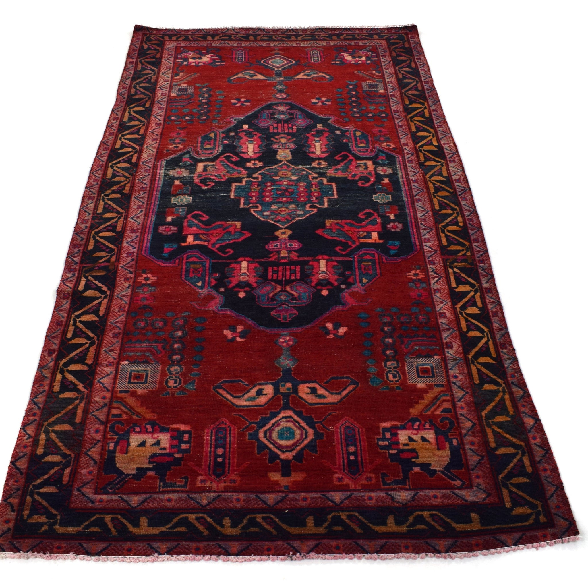 5x9 Antique Handmade Turkish Rug | Hand knotted Rug | Vintage Anatolian Rug | Area Rug for Bedroom, Living Room Rug, and Kitchen Rug-SHR278