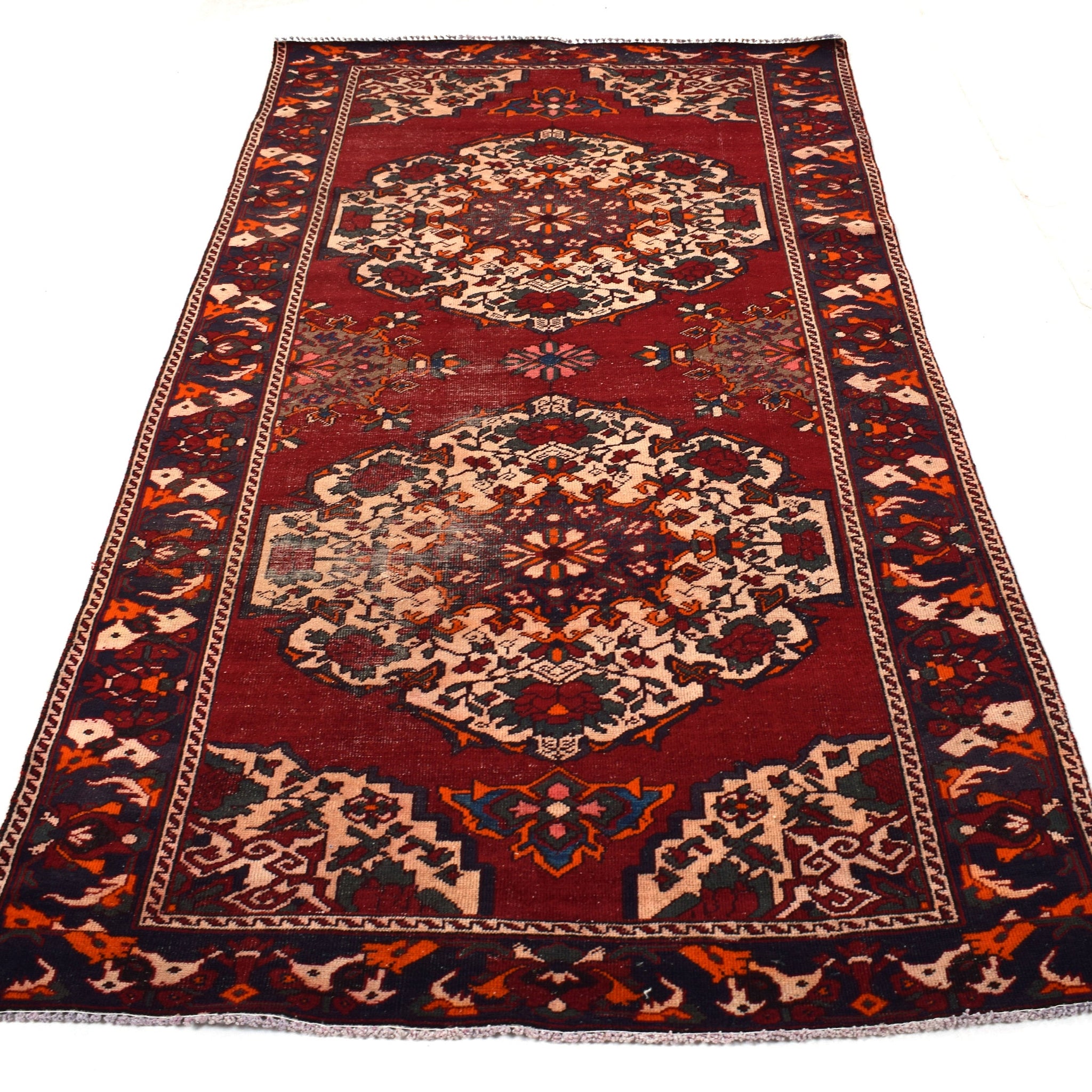 5x10 Antique Handmade Turkish Rug | Hand knotted Rug | Vintage Anatolian Rug | Area Rug for Bedroom, Living Room Rug, and Kitchen Rug-SHR292