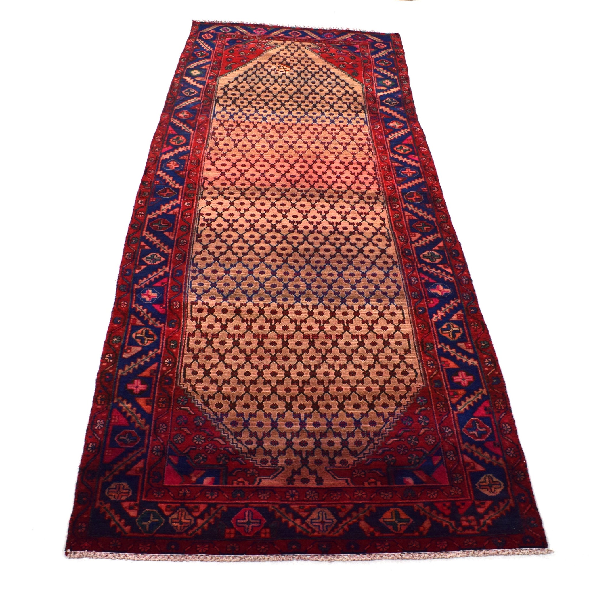 4x10 Antique Handmade Turkish Rug | Hand knotted Rug | Vintage Anatolian Rug | Area Rug for Bedroom, Living Room Rug, and Kitchen Rug-SHR294