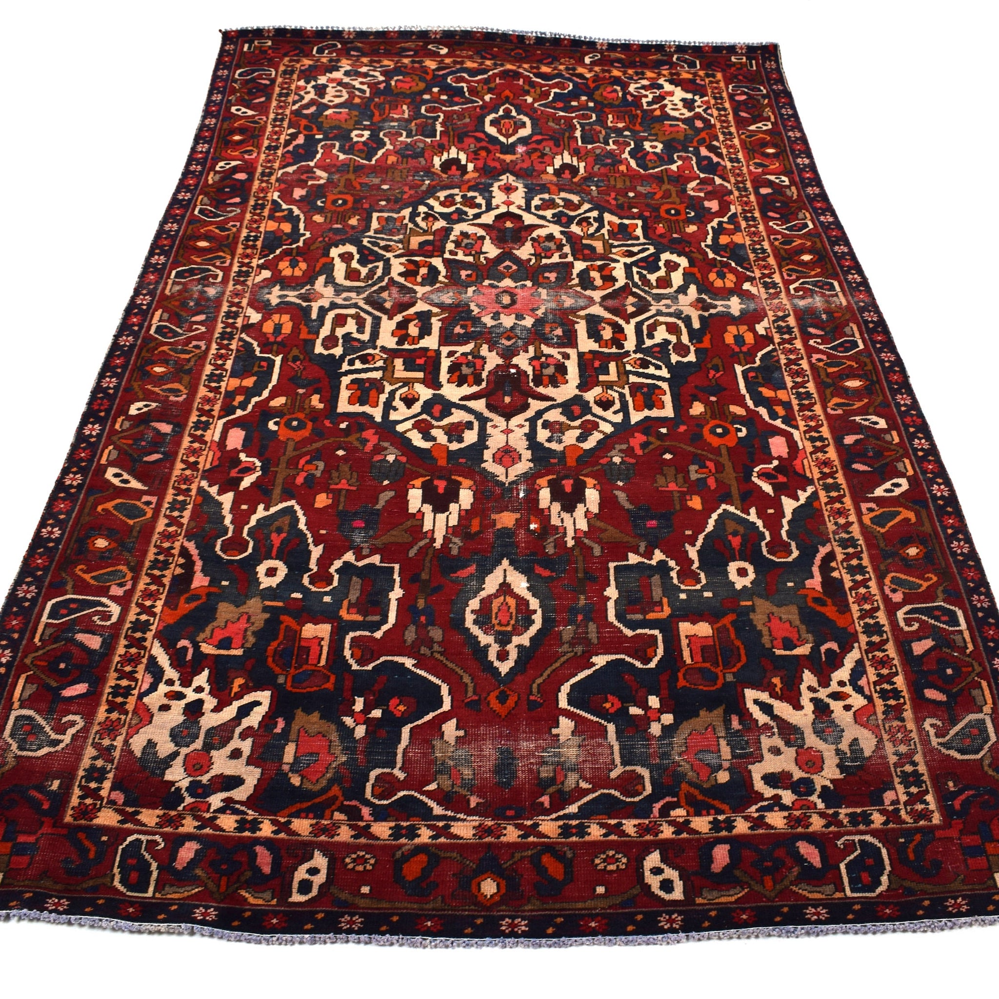 7x10 Antique Handmade Turkish Rug | Hand knotted Rug | Vintage Anatolian Rug | Area Rug for Bedroom, Living Room Rug, and Kitchen Rug-SHR301