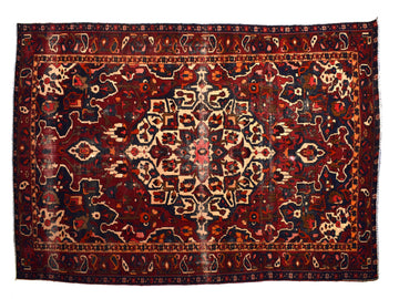 7x10 Antique Handmade Turkish Rug | Hand knotted Rug | Vintage Anatolian Rug | Area Rug for Bedroom, Living Room Rug, and Kitchen Rug-SHR301