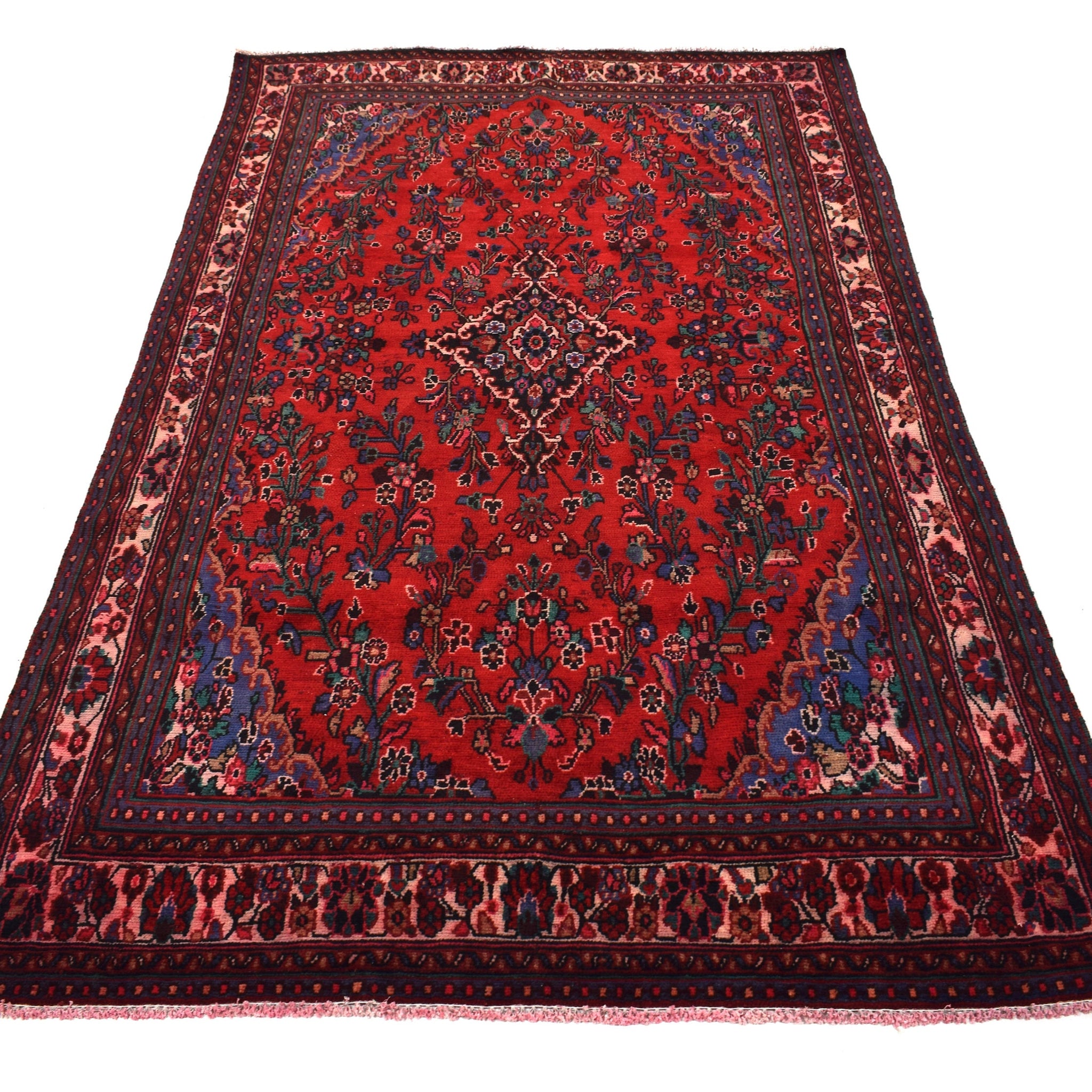 6x9 Antique Handmade Turkish Rug | Hand knotted Rug | Vintage Anatolian Rug | Area Rug for Bedroom, Living Room Rug, and Kitchen Rug-SHR306