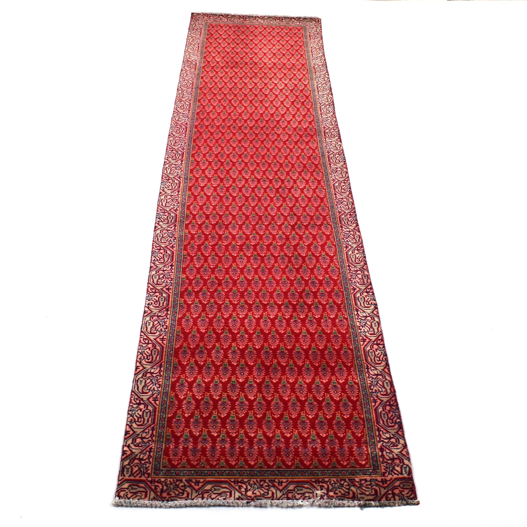 3x12 Antique Handmade Turkish Rug | Hand knotted Rug | Vintage Anatolian Rug | Runner Rug for Bedroom, Living Room, and Kitchen Rug - SHR314