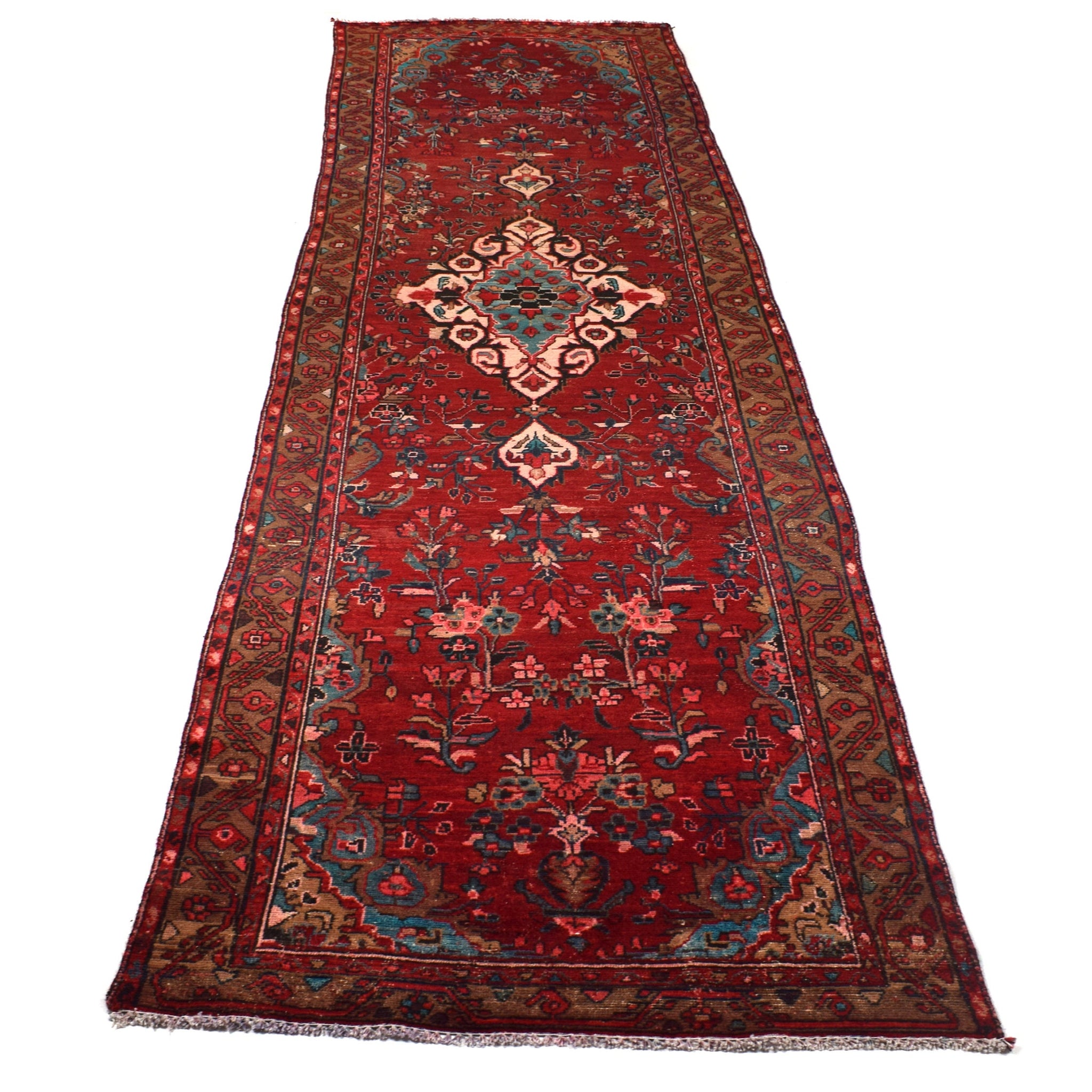 4x14 Antique Handmade Turkish Rug | Hand knotted Rug | Vintage Anatolian Rug | Runner Rug for Bedroom, Living Room, and Kitchen Rug - SHR323