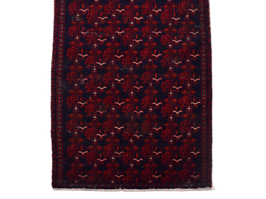 3x13 Antique Handmade Turkish Rug | Hand knotted Rug | Vintage Anatolian Rug | Runner Rug for Bedroom, Living Room, and Kitchen Rug - SHR327