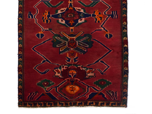 3x6 Antique Handmade Turkish Rug | Hand knotted Rug | Vintage Anatolian Rug | Runner Rug for Bedroom, Living Room, and Kitchen Rug-SHR330