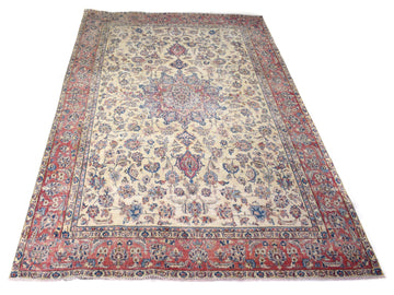 9x12 Vintage Oushak Rug | Hand-Knotted Antique Large Area Rug | Handwoven Turkish Wool Carpet for Bedroom, Living Room - TFD350