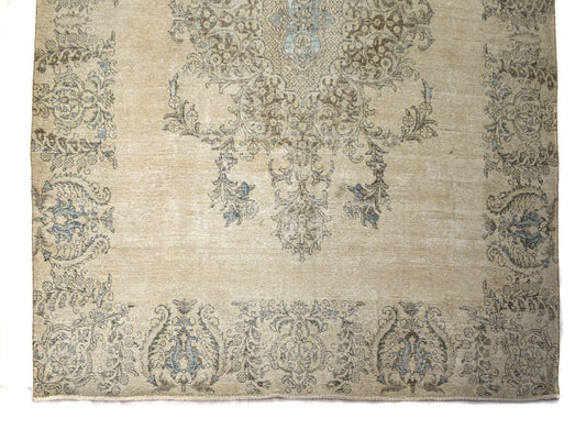 9x12 Vintage Oushak Rug | Hand-Knotted Antique Large Area Rug | Handwoven Turkish Wool Carpet for Bedroom, Living Room - TWW346