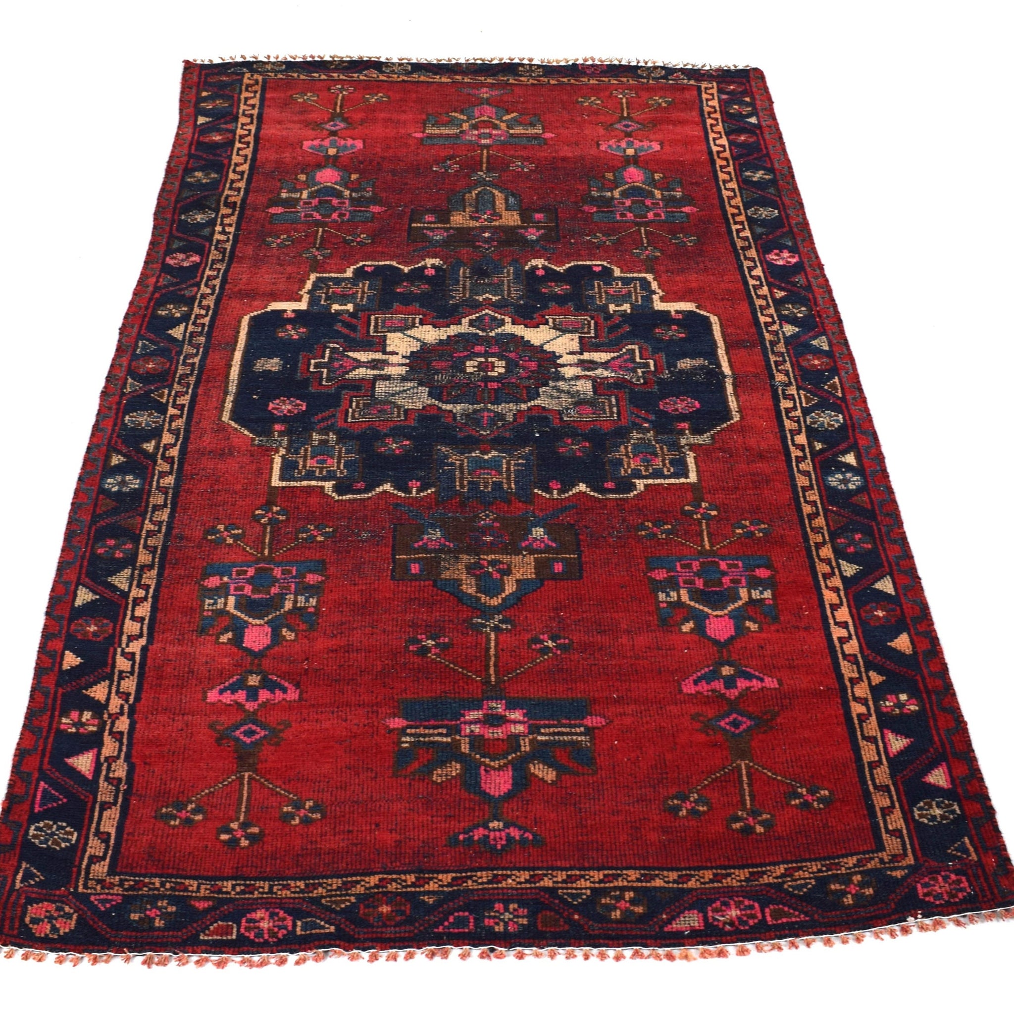 4x7 Antique Handmade Turkish Rug | Hand knotted Rug | Vintage Anatolian Rug | Area Rug for Bedroom, Living Room Rug, and Kitchen Rug-SHR178