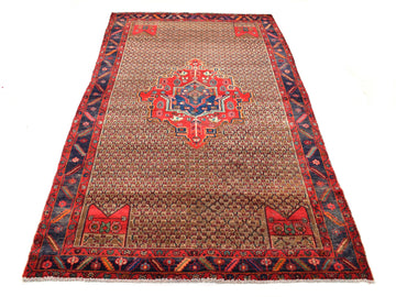 5x10 Antique Handmade Turkish Rug | Hand knotted Rug | Vintage Anatolian Rug | Area Rug for Bedroom, Living Room Rug, and Kitchen Rug-SHR244