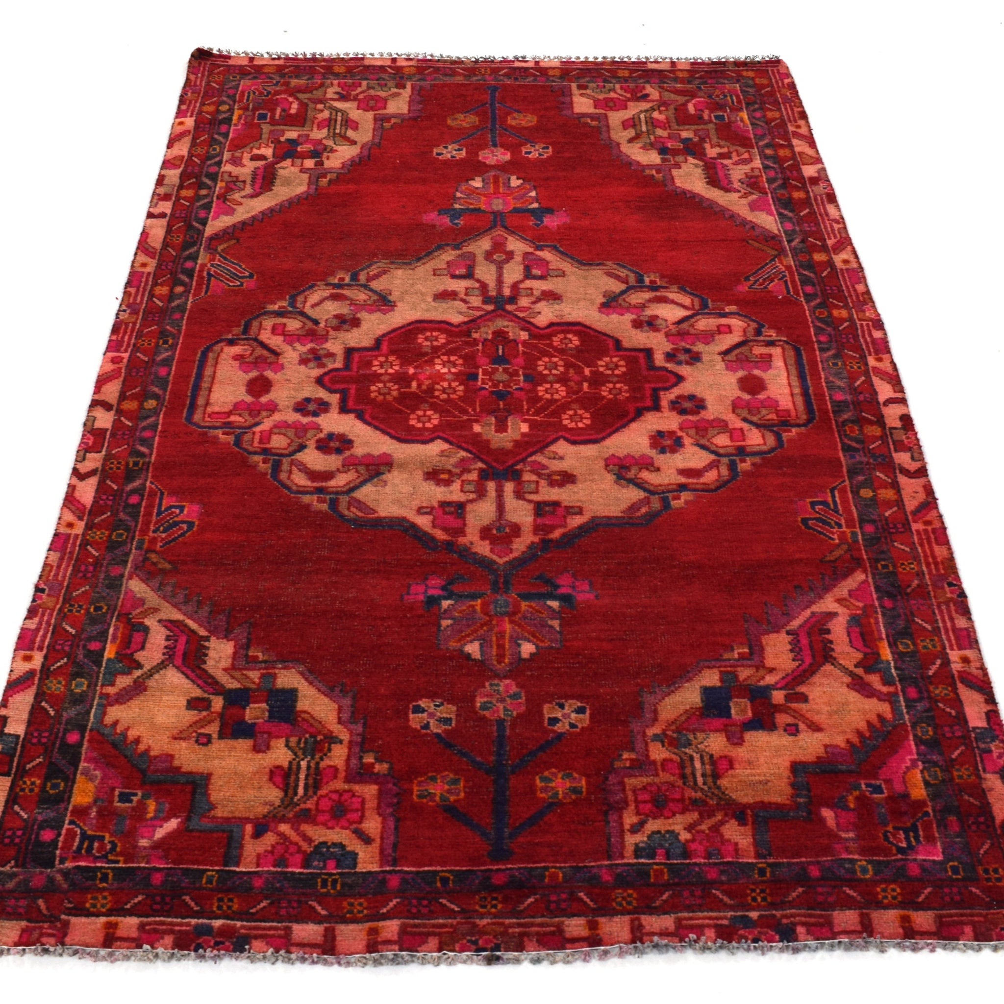 4x7 Antique Handmade Turkish Rug | Hand knotted Rug | Vintage Anatolian Rug | Area Rug for Bedroom, Living Room Rug, and Kitchen Rug-SHR251