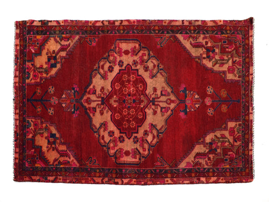 4x7 Antique Handmade Turkish Rug | Hand knotted Rug | Vintage Anatolian Rug | Area Rug for Bedroom, Living Room Rug, and Kitchen Rug-SHR251