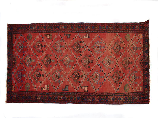 5x9 Antique Handmade Turkish Rug | Hand knotted Rug | Vintage Anatolian Rug | Area Rug for Bedroom, Living Room Rug, and Kitchen Rug-SHR253